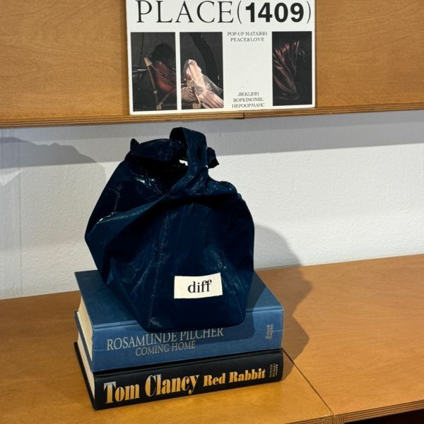 (藍綠) 韓國 Diff Hobo Bag Signature teal 流浪包經典 肩背包 托特包 Diff,韓國包包,單肩袋,Hobo包,韓星包包,流浪包,Made in Korea,韓國設計師包包品牌