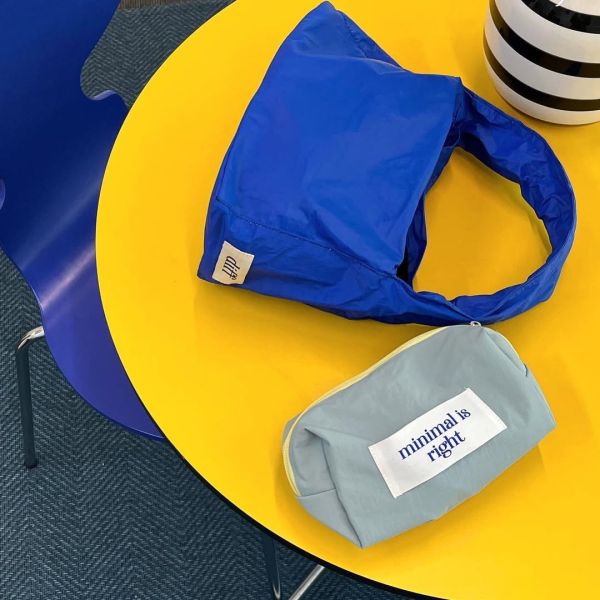 (藍色) 韓國 Diff Hobo Bag Signature blue 流浪包霓虹 肩背包 托特包 Diff,韓國包包,單肩袋,Hobo包,韓星包包,流浪包,Made in Korea,韓國設計師包包品牌