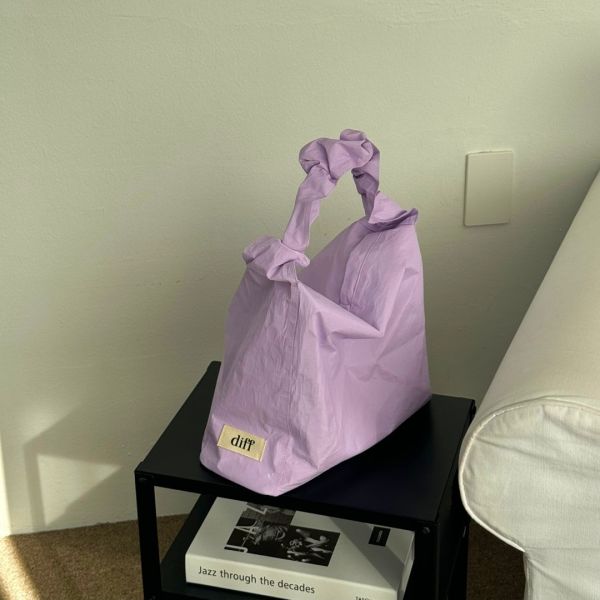 (薰衣草紫) 韓國 Diff Large Bag Signature lavender 流浪包．經典大款 肩背包 托特包 Diff,韓國包包,單肩袋,Hobo包,韓星包包,流浪包,Made in Korea,韓國設計師包包品牌