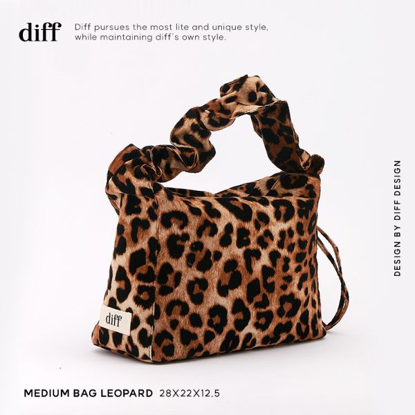 韓國 Diff Limited Leopard 流浪包經典 肩背包 托特包 Diff,韓國包包,單肩袋,Hobo包,韓星包包,流浪包,Made in Korea,韓國設計師包包品牌