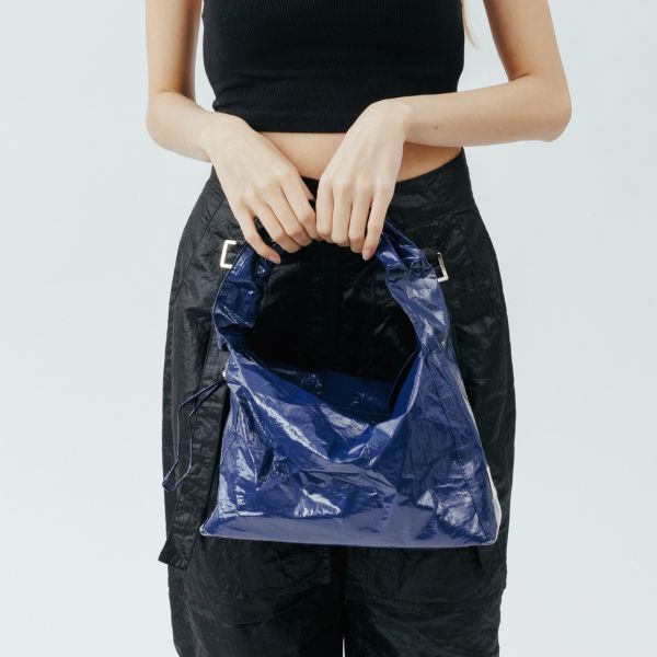 (藍色) 韓國 Diff Hobo Bag Shine blue 流浪包．閃耀款 肩背包 托特包 Diff,韓國包包,單肩袋,Hobo包,韓星包包,流浪包,Made in Korea,韓國設計師包包品牌