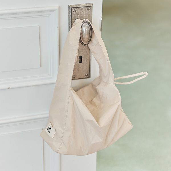 (淺褐) 韓國 Diff Hobo Bag Signature beige 流浪包經典 肩背包 托特包 Diff,韓國包包,單肩袋,Hobo包,韓星包包,流浪包,Made in Korea,韓國設計師包包品牌