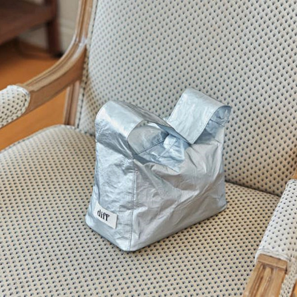 (銀色) 韓國 Diff Hobo Bag Signature silver 流浪包經典 肩背包 托特包 Diff,韓國包包,單肩袋,Hobo包,韓星包包,流浪包,Made in Korea,韓國設計師包包品牌