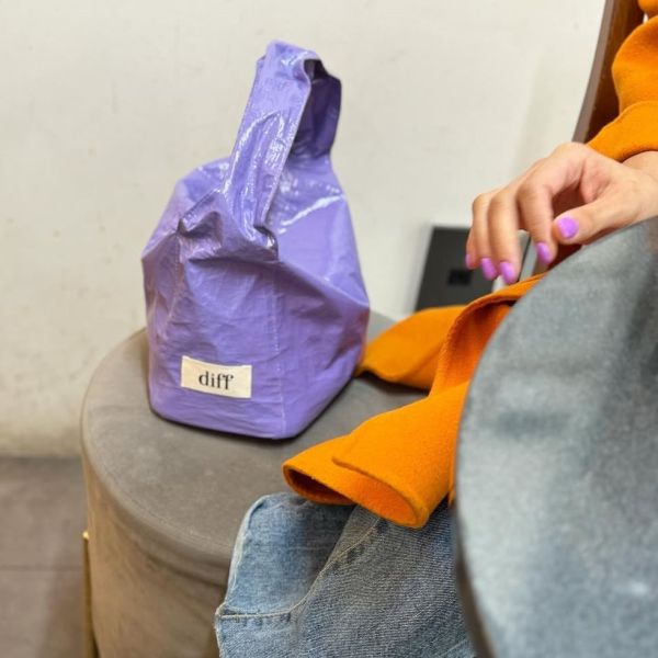 (薰衣草紫) 韓國 Diff Hobo Bag Shine lavender 流浪包．閃耀款 肩背包 托特包 Diff,韓國包包,單肩袋,Hobo包,韓星包包,流浪包,Made in Korea,韓國設計師包包品牌