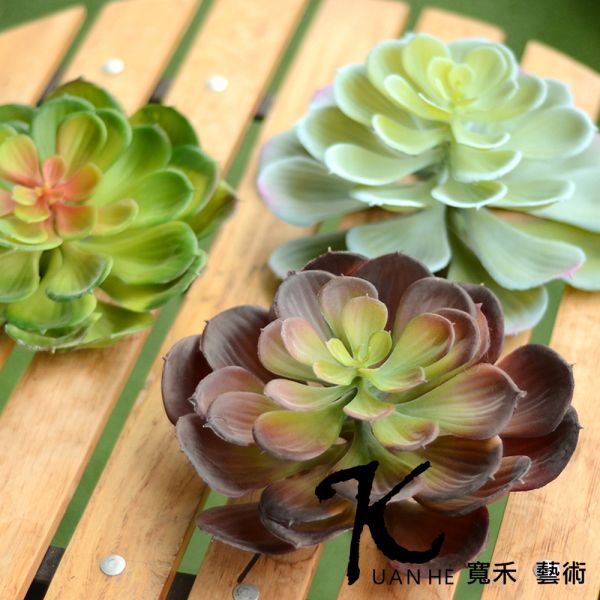 仿真花-多肉植物大寶蓮 秋紅 仿真花.人造花.永生花.假花