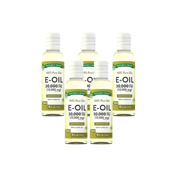 綠萃淨 維生素E全效滋潤護膚油x5瓶組(共590ml) 精華液,暗沉肌膚,乾燥肌膚,保濕,鎖水,玻尿酸