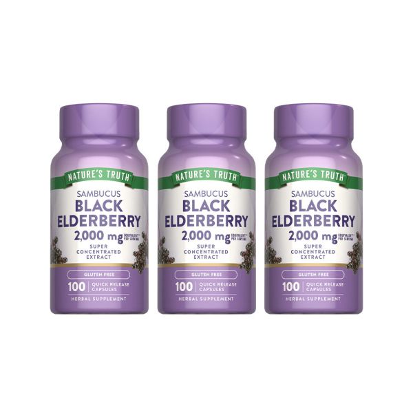 綠萃淨 接骨木濃縮膠囊x3瓶組(共300粒) 接骨木,濃縮接骨木,調整體質,增強抵抗力