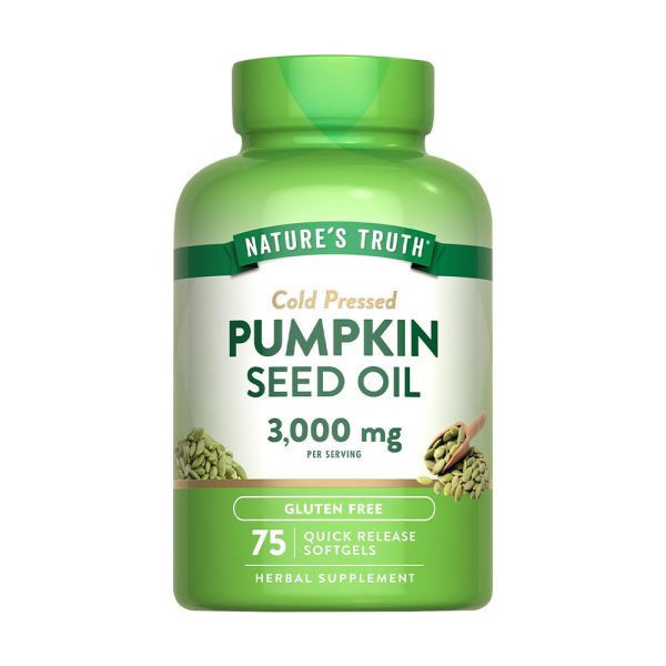 綠萃淨 冷壓初榨南瓜籽油軟膠囊(75粒/瓶) 南瓜籽,Omega6,Omega9,茄紅素