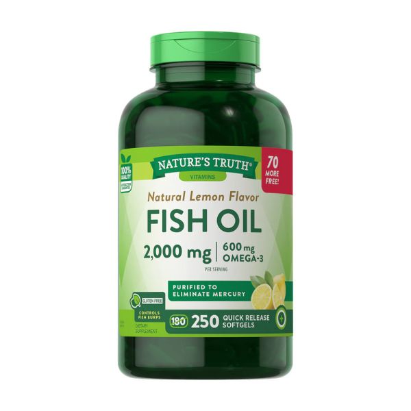 綠萃淨 TG型魚油檸檬味軟膠囊(250粒/瓶) 魚油,TG型魚油,Omega-3,EPA,DHA