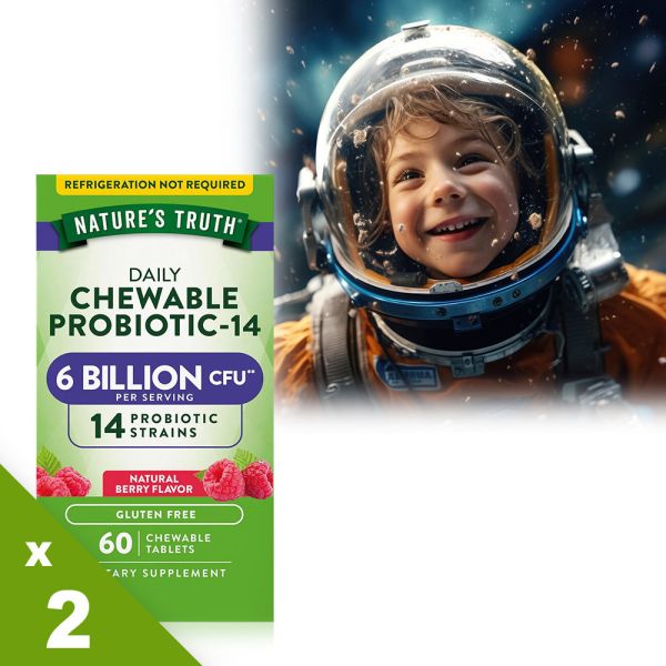 綠萃淨 兒童ProBio-14益生菌口含錠x2瓶組(60錠/瓶) 益生菌,益生菌口含錠,排便順暢,調整體質