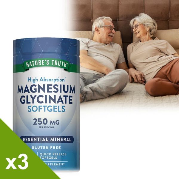 綠萃淨 頂級甘胺酸鎂液態軟膠囊x3瓶組(共180粒) 鎂,放鬆,入睡,代謝,鈣