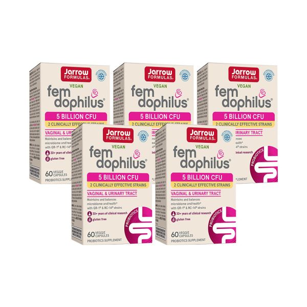 Jarrow賈羅公式 [50億]女性專用益生菌膠囊x5瓶組(60粒/瓶) 女性益生菌