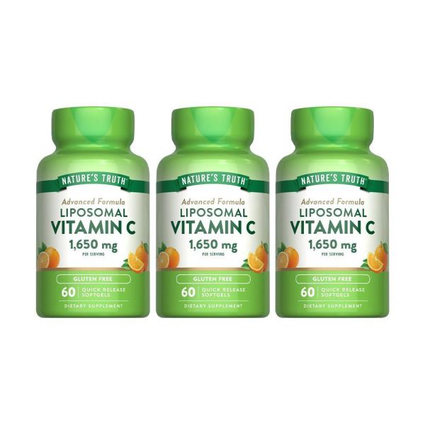 綠萃淨 磷脂體維生素C軟膠囊x3瓶組(共180粒) 維生素C,磷脂體維生素C,緩釋型C,長效型C