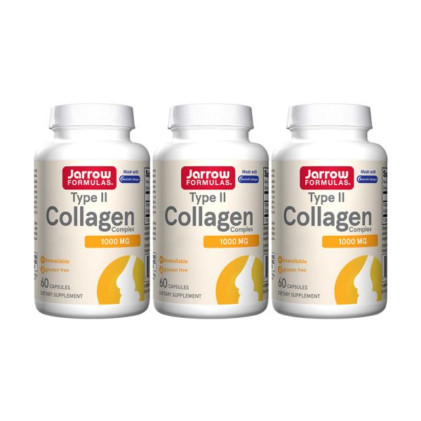 賈羅公式 極緻齡®II型膠原蛋白膠囊x3瓶組(60粒/瓶) 膠原蛋白,II型膠原蛋白,水解膠原蛋白,玻尿酸,軟骨素