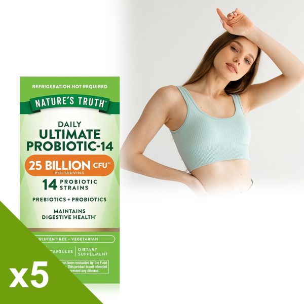 綠萃淨 特級250億14株益生菌膠囊x5瓶組(共300粒) 益生菌,體內環保,順暢代謝,新陳代謝,調整體質