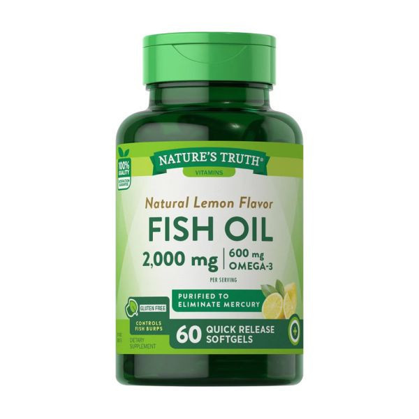 TG型魚油檸檬味軟膠囊(60粒/瓶) 