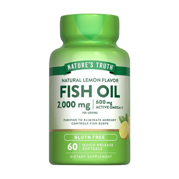 綠萃淨 TG型魚油檸檬味軟膠囊(60粒/瓶) 魚油,TG型魚油,Omega-3,EPA,DHA