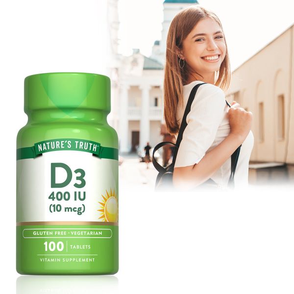 綠萃淨 非活性維生素D3錠(100錠/瓶) 維生素D3,非活性D3,鈣,D3