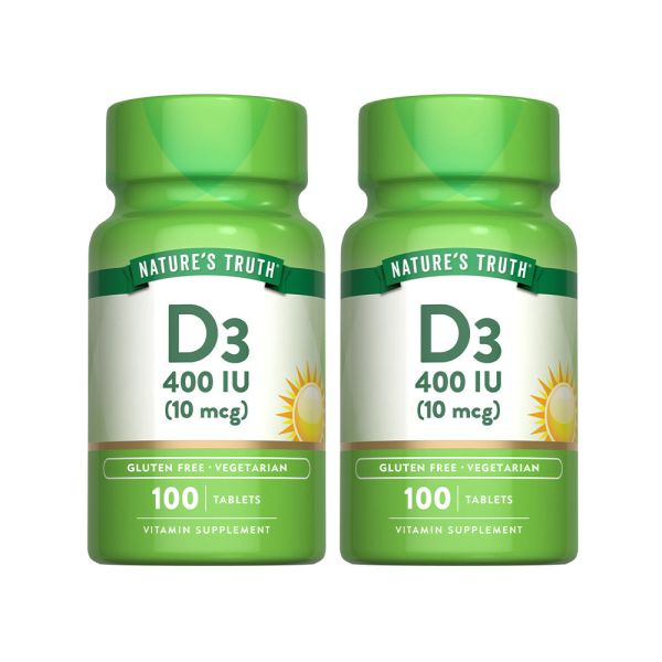 綠萃淨 非活性維生素D3錠x2瓶組(100錠/瓶) 維生素D3,非活性D3,鈣,D3