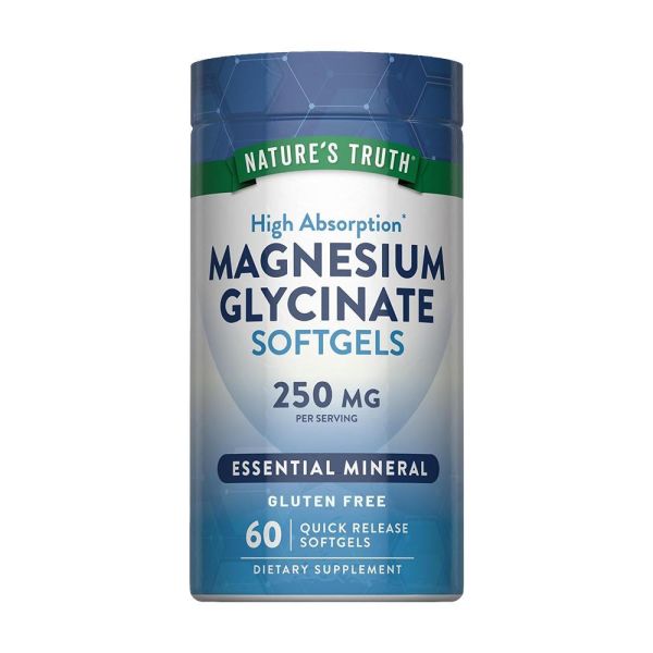 綠萃淨 頂級甘胺酸鎂液態軟膠囊(60粒/瓶) 鎂,放鬆,入睡,代謝,鈣