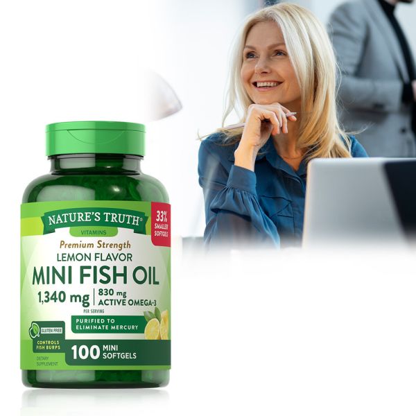 綠萃淨 超濃縮魚油迷你軟膠囊(100粒/瓶) 魚油,TG型魚油,Omega-3,EPA,DHA