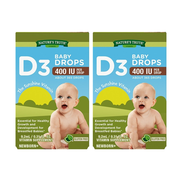 綠萃淨 非活性維生素D3滴液x2瓶組(9.2ml/瓶) 維生素D3,D3滴液,非活性D3,鈣,寶寶D3