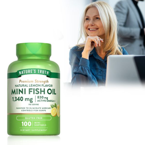 綠萃淨 超濃縮魚油迷你軟膠囊(100粒/瓶) 魚油,TG型魚油,Omega-3,EPA,DHA