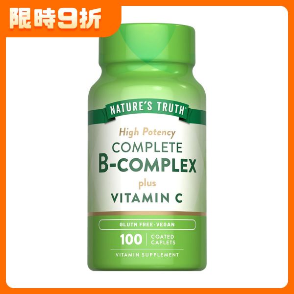 綠萃淨 綜合B群+C plus 鈣活力錠(100錠/瓶) B群,維他命C,鈣,B12