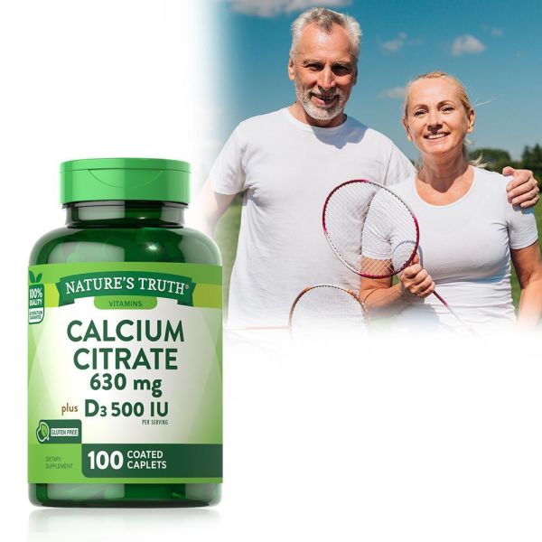 【即期品】綠萃淨 勇健檸檬酸鈣+維生素D3錠(100錠/瓶)_效期2027/2/28 鈣,檸檬酸鈣,非活性D3,D3