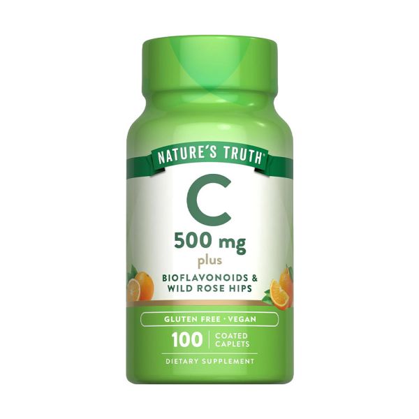 維生素C柑橘類黃酮玫瑰果錠(100錠/瓶) 維生素C,柑橘類黃酮,玫瑰果,鐵,膠原蛋白,抗氧化