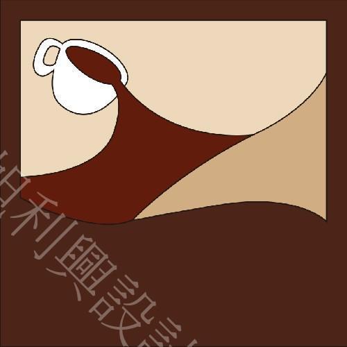 咖啡圖樣創意客製掛畫 