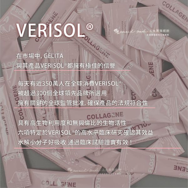 【FLOSE】VERISOL® 膠原蛋⽩飲 莓果口味 