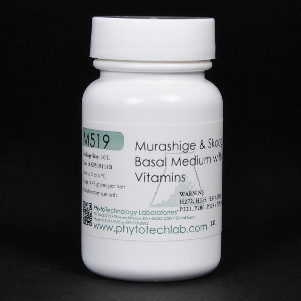 美國Phyto MS培養基 50L  Murashige & Skoog Basal Medium Phyto美國進口 MS培養基 50L
Murashige & Skoog Basal Medium with Vitamins
植物組織培養專用
Phytotechnology