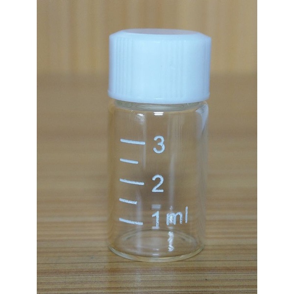 現貨 白色刻度玻璃樣本瓶 PP瓶蓋+PE墊片 分裝瓶 透明 褐色 5-15ML 白色刻度玻璃樣本瓶,分裝瓶