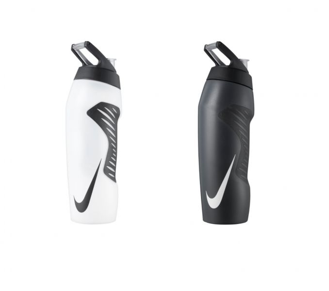 NIKE Hyperfuel 2.0 競速水壺 24oz 黑色/白色 擠壓式 運動水壺 運動水壺