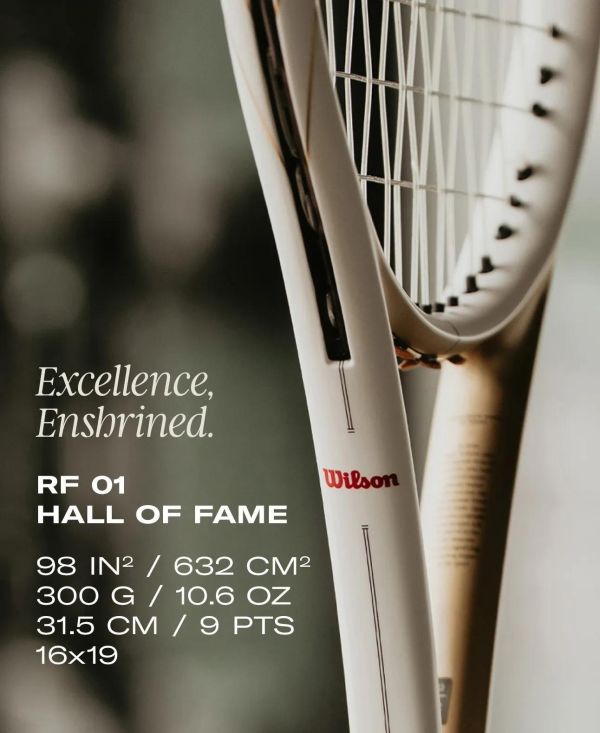 Wilson RF 01 HALL OF FAME 網球拍 (300g) 費德勒 名人堂 限量版 空拍 rf01
rf01halloffame
wilson
federer
網球拍
費德勒
名人堂