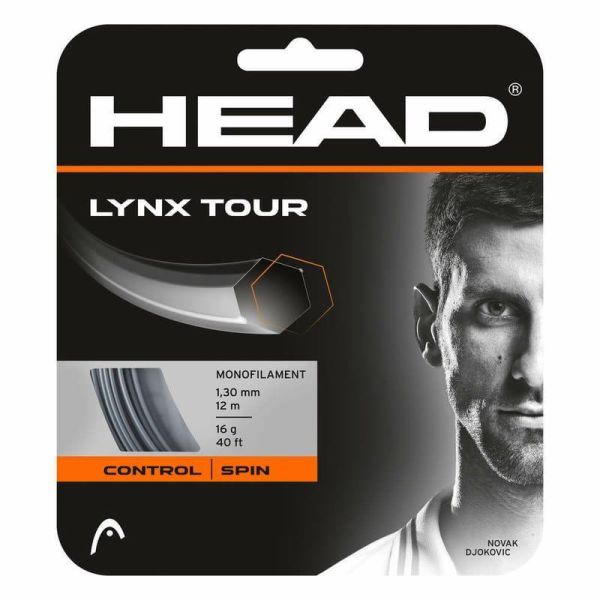 HEAD LYNX TOUR 網球線 六角 SPIN 硬線 1.25mm 黑 / 灰 /橘 極佳手感 網球線