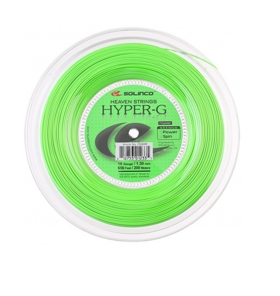 SOLINCO 網球線 Hyper-G 四角 綠色 1.25/1.2mm 200米 solinco