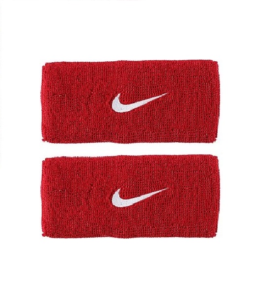 NIKE SWOOSH 單色加長護腕 紅白 nike