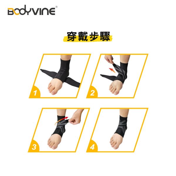 BODYVINE 巴迪蔓 360 8字穩固護踝 1只 左右腳通用 護踝 BODYVINE
護具
護踝