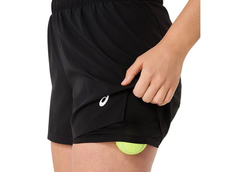 ASICS 亞瑟士 網球 2IN1 短褲 女款 海外版型 網球短褲 黑 女短褲
網球短褲
女網球褲