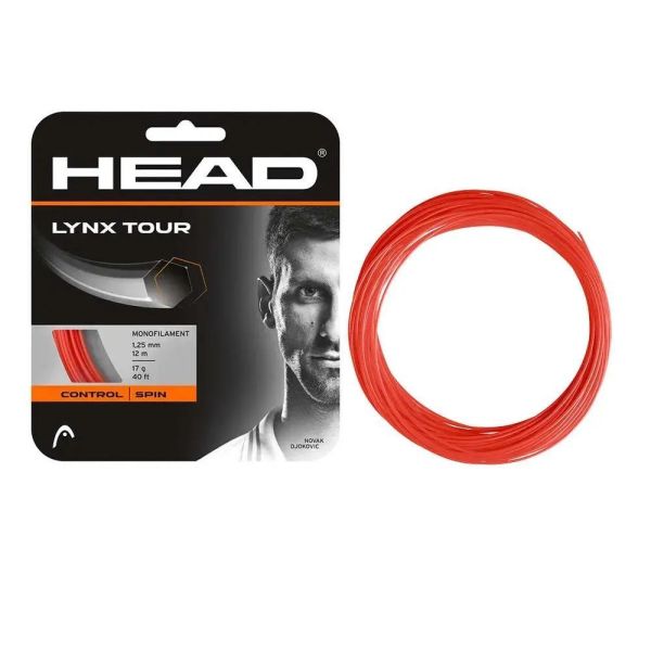 HEAD LYNX TOUR 網球線 六角 SPIN 硬線 1.25mm 黑 / 灰 /橘 極佳手感 網球線