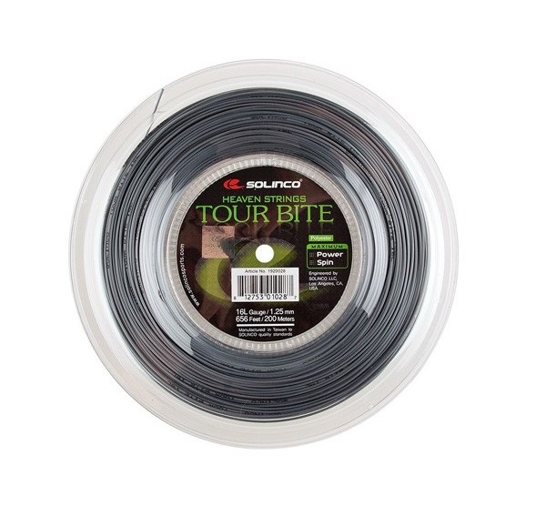 SOLINCO 網球線 Tour Bite 五角 灰色 1.25/1.2mm 200米 solinco