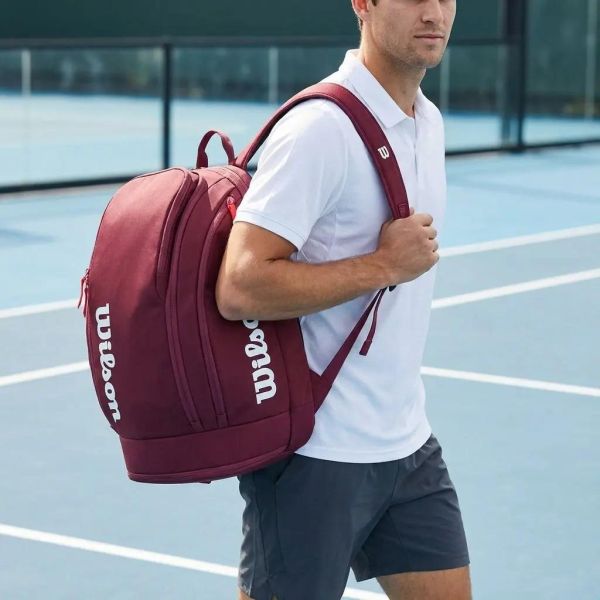 Wilson Defyer V1 BACKPACK 網球 後背包 酒紅色 2026新款 可裝2支球拍 後背包
網球拍袋
wilson
defyer