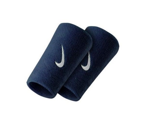 NIKE SWOOSH 單色加長護腕 深藍 運動腕帶 nike