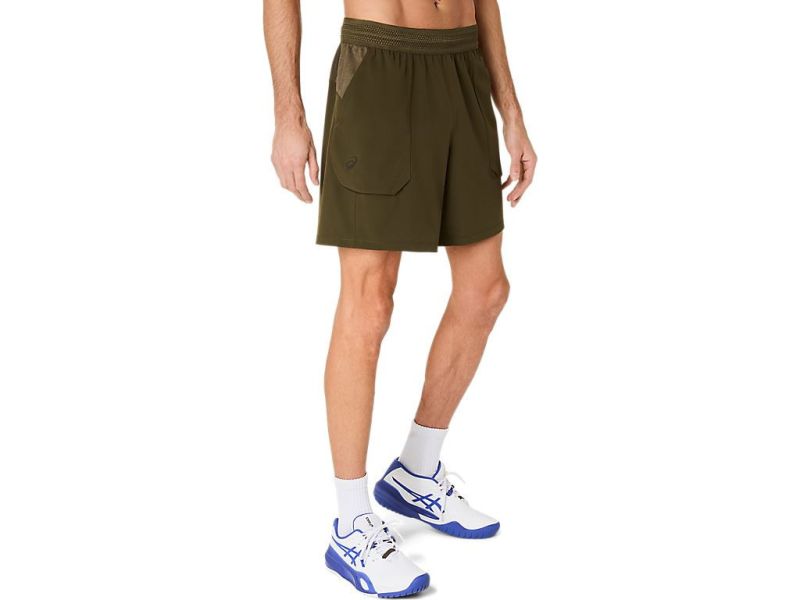 ASICS 亞瑟士 7吋平織 短褲 男款 ACTIMOTION 海外版 網球短褲 墨綠 網球短褲
運動短褲
網球褲
亞瑟士