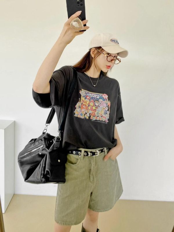 ZinD [ 麥當當全家福復古棉Ｔ ] 3色 2604084 shihslica ZinD,zind,ZD,zooindrawer,zoo in 抽屜,抽屜動物園,丹寧,裙子,裙子富翁,洋裝,韓國襪子,年終慶,雙11,雙12,黑五,永恆慶,合購價,自訂,春裝,Tshirt