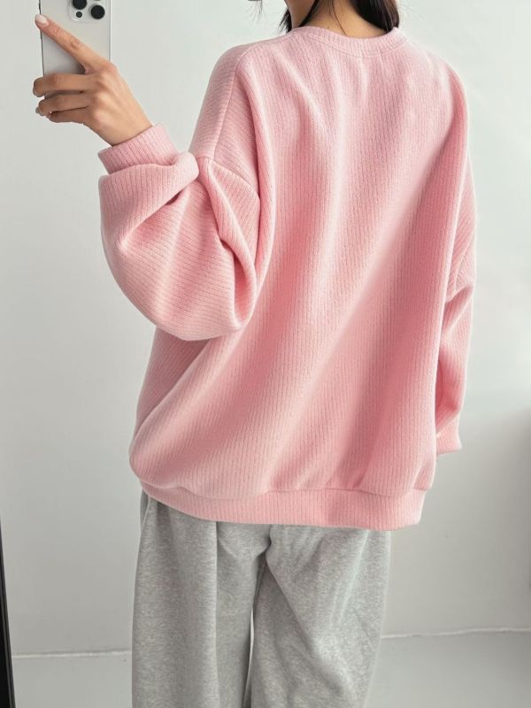 ZinD [ 阿婆貓貓磨毛坑條oversizeT ] 3色 2512191 shihslica ZinD,zind,ZD,zooindrawer,zoo in drawer,抽屜動物園,丹寧,牛仔外套,外套富翁,洋裝,韓國襪子,年終慶,雙11,雙12,黑五,週年慶,合購價,自訂款