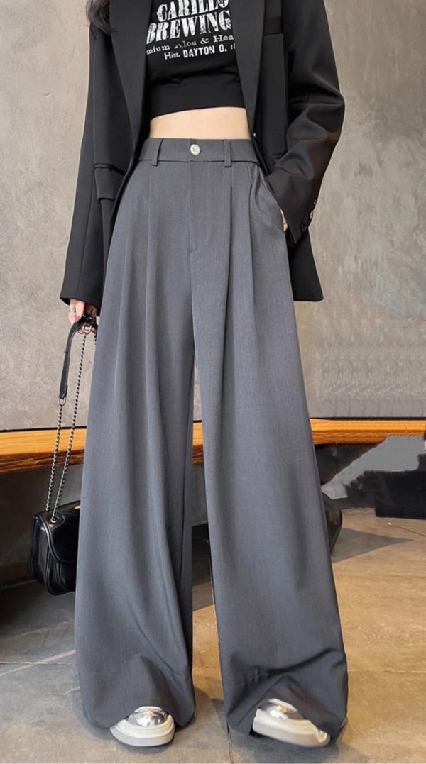 ZinD [ 前壓摺平口袋西裝寬褲 ] 3色 2604172 ZinD,zind,ZD,zooindrawer,zoo in 抽屜,動物園,丹寧,外套,外套富翁,洋裝,韓國襪子,年終慶,雙11,雙12,黑五,百搭,合購價,自訂,春裝,Tshirt,首爾