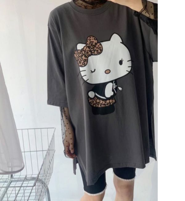 Z in D [ oversize kittycat個性寬Ｔ ] 2色 2508222 (shihslica) ZinD,zind,ZD,zooindrawer,zoo in drawer,抽屜動物園,丹寧,牛仔外套,外套富翁,洋裝